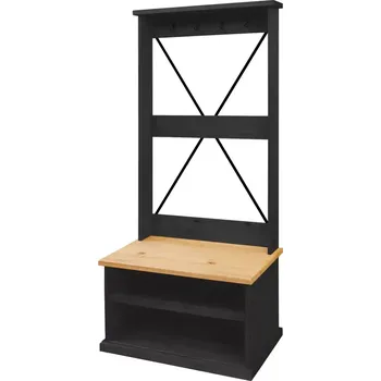 Předsíňová stěna Předsíňová stěna X CORONA 2 černý vosk - SLEVA 3% s kodem radost25