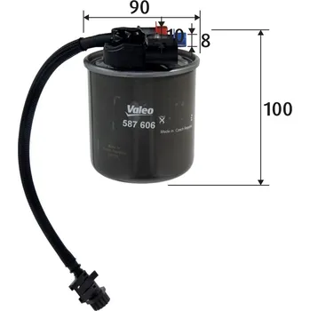 Filtr do auta Palivový filtr VALEO 587606