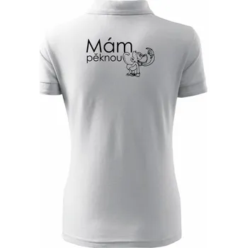 Mám pěknou vopici - Polokošile dámská Pique Polo - XS ( Bílá )