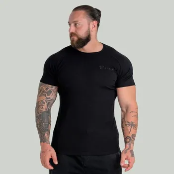 Pánské oblečení GymBeam Tričko Ribbed Black - STRIX Velikost: L, Barva: černá
