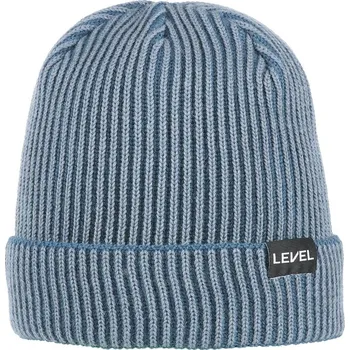 Čepice Level Blizzard zimní pletená vlněná čepice modrá