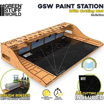 Modelářství Green Stuff World Paint Station with Cutting Mat - pracovní stanice (GSW)