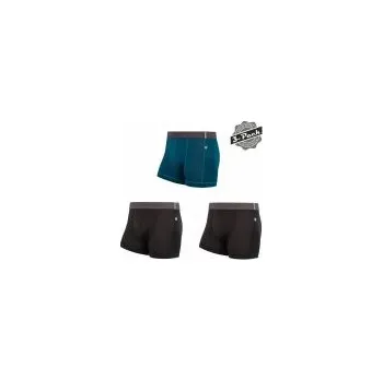 Pánské termo spodní prádlo SENSOR COOLMAX TECH 3-PACK pánské trenky černá/safír L; Černá trenky + DÁREK DLE VÝBĚRU!