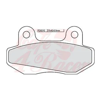 Brzdová destička Spékané brzdové destičky FERODO FDB 312 ST