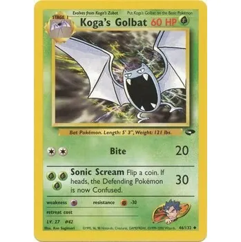 Karetní hra Pokémon GC 046/132 Koga's Golbat - Gym Challenge Stav: Near Mint