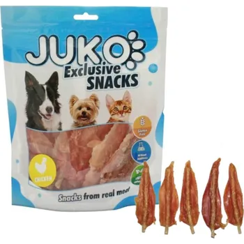 Pamlsek pro psa JUKO petfood s.r.o. Chicken Soft Jerky with Rawhide JUKO Snacks 250 g