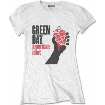 Pánské tričko Merch Green Day: Dámské Tričko American Idiot M