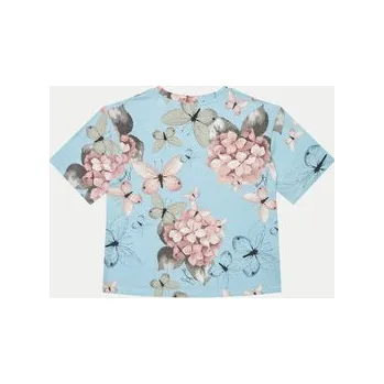 Guess T-Shirt J5RI05 K6YW4 Světle modrá Boxy Fit 12Y