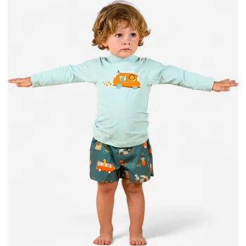 Dívčí oblečení DECATHLON Dětské tričko s dlouhým rukávem s UV ochranou Van 3 ROKY