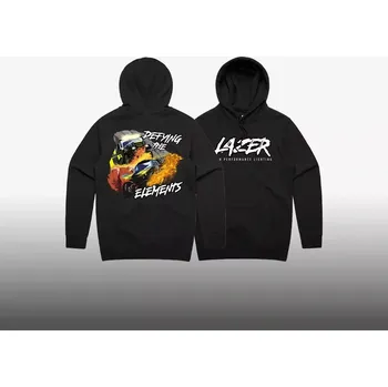 Pánská mikina Mikina s kapucí Lazer černá- DAKAR