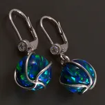 Goldstore Náušnice bílé zlato opály v klícce 4.19.NA506789 Váha: 4.14 g