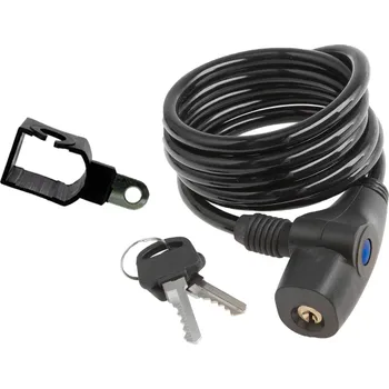 Zámek na kolo Spirálový kabelový zámek 8x1500mm