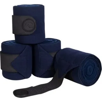 Koňské kamaše Bandáže Combo HKM, 4 ks, 2/3 m, tmavě modrá, 300 cm