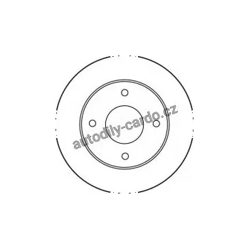 Brzdový kotouč Brzdový kotouč TRW DF3044 - NISSAN MICRA