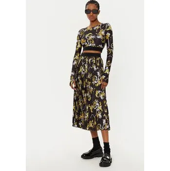 Dámská sukně Versace Jeans Couture Plisovaná sukně 78HAE805 Černá Regular Fit 40