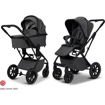 Kočárek Moon Piú Kompletní kočárek - Anthra/Black Matt