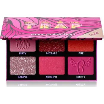 Paletka dekorativní kosmetiky Rude Cosmetics EDM Collection paletka očních stínů odstín Trap 6 g