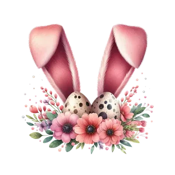 Nášivka NAŽEHLOVAČKA - Růžové ouška