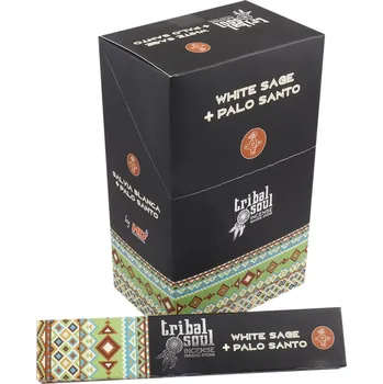 Čajovna Tribal Vonné Tyčinky Varianta: Šalvěj Bílá a Palo Santo -