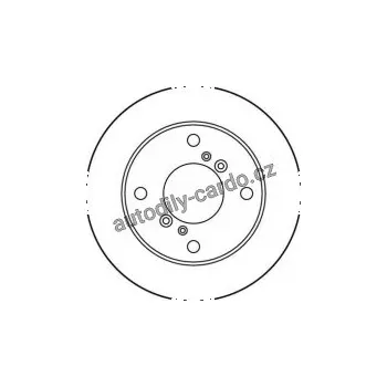 Brzdový kotouč Brzdový kotouč TRW DF2741 - SUZUKI SWIFT I