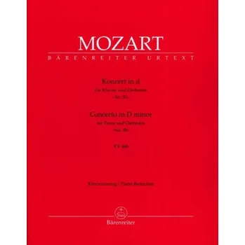W.A. Mozart: Piano Concerto No. 20 in D minor K. 466 (noty na čtyřruční klavír)