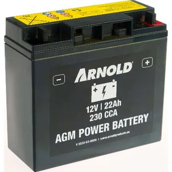 Drtič větví ARNOLD (Stanley Black & Decker) Arnold AZ 109 12V-22Ah - akumulátor pro zahradní traktory