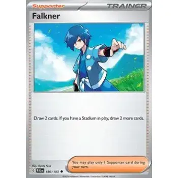 Volný čas Pokémon PAL 180/193 Falkner - Paldea Evolved Stav: Near Mint, Verze: NORMAL