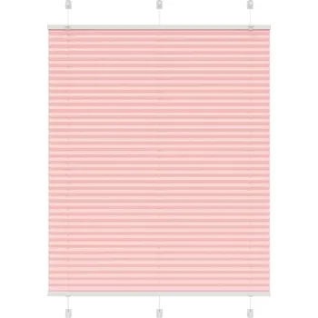 vidaXL Plisovaná roleta růžová 110x100cm Šířka látky 109,4cm Polyester