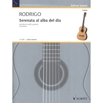 Joaquín Rodrigo: Serenata al alba del día (noty na kytaru, příčnou flétnu)