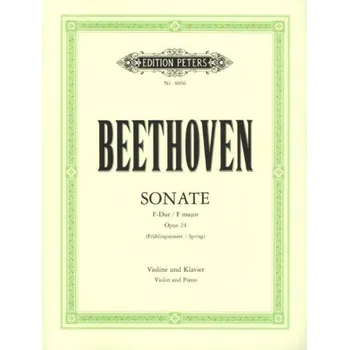 Ludwig van Beethoven: Sonata in F major op. 24 - Spring (noty na housle, klavír)