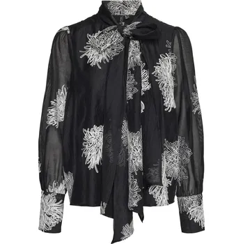 Dámská košile Košile Vero Moda Black Snow 1066320 6 (XS)