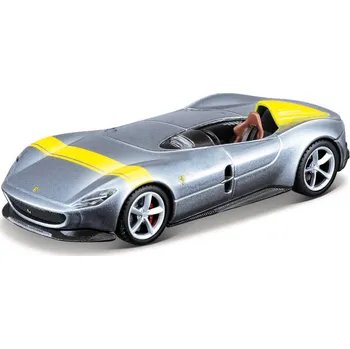 autíčko Maisto - Speed Icons - Ferrari Monza SP1, stříbrno-žlutá, 1:64