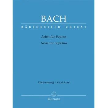 J.S. Bach: Arias for Soprano (noty na klavír, zpěv)