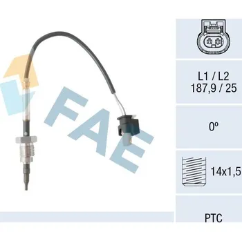 Čidlo automobilu Čidlo, teplota výfukových plynů FAE 68052