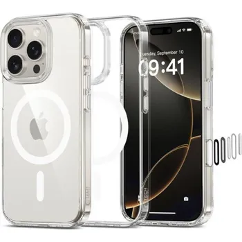 Pouzdro na mobilní telefon Tech-Protect | Tech-Protect FlexAir Hybrid CC MagSafe kryt na iPhone 16 Pro, průsvitný