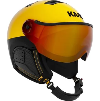 Kask Lyžařská helma Montecarlo Visor 2025/2026 Žlutá 61 Unisex, Pánské