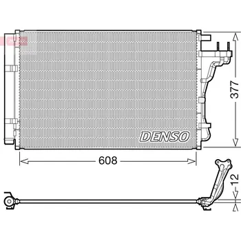 Výparník klimatizace Kondenzátor, klimatizace DENSO DCN43004