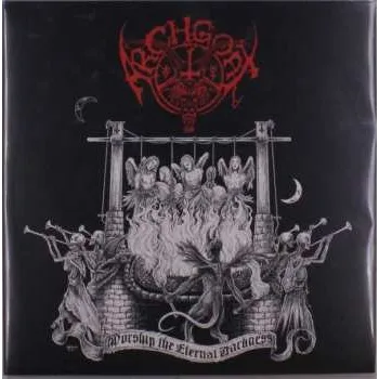 Zahraniční hudba LP Archgoat: Worship The Eternal Darkness LTD | CLR 2021 Transparent Blood Red Vinyl