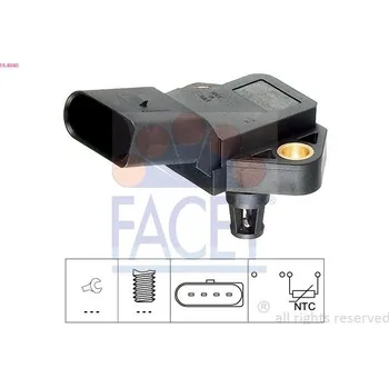 Čidlo automobilu Snímač, teplota nasávaného vzduchu FACET 10.4040
