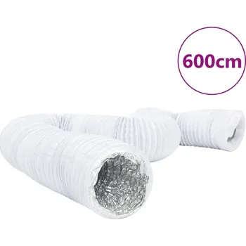 Ventilační potrubí vidaXL Ventilační potrubí hliník a PVC 6 m Ø 10 cm