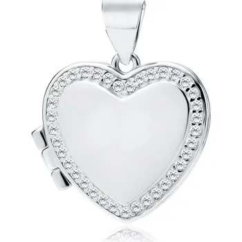 Přívěsek Stříbrný přívěsek SRDCE Ag 925; ≤3,7 g.