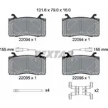 Sada brzdových destiček, kotoučová brzda TEXTAR 2209401