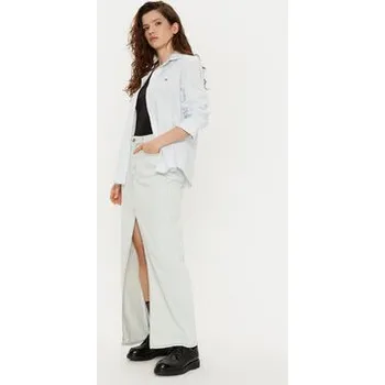 Pánské oblečení Tommy Jeans Košile DW0DW19890 Světle modrá Regular Fit XL