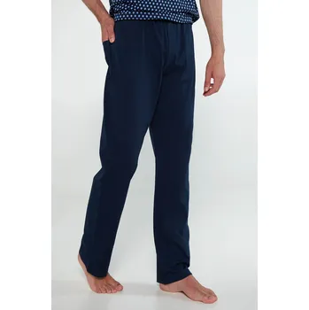 Pánské pyžamo Vamp - Bavlněné pánské pyžamo se zadní kapsou 21939 - Vamp blue L