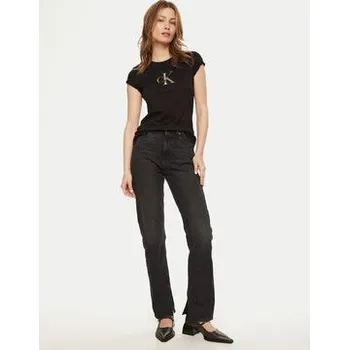 Pánské džíny Calvin Klein Jeans Jeansy Authentic J20J225013 Černá Straight Fit 26_32