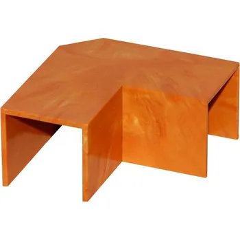 elektroinstalační lišta Úhel plochý (kryt ohybový) 40x20 imitace dřeva světlá 14020-8802