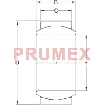 Durbal DGE 10 E kloubové ložisko ocel/ocel