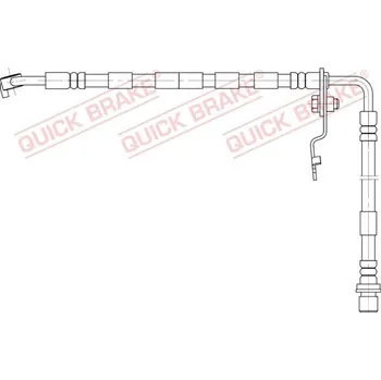 Brzdová hadice Brzdová hadice QUICK BRAKE 50.892