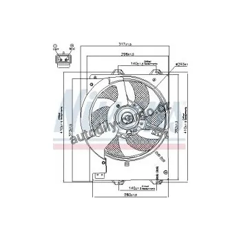 Chladič motoru Ventilátor chladiče NISSENS 85267