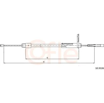Auto-moto Tažné lanko, parkovací brzda COFLE 10.9326